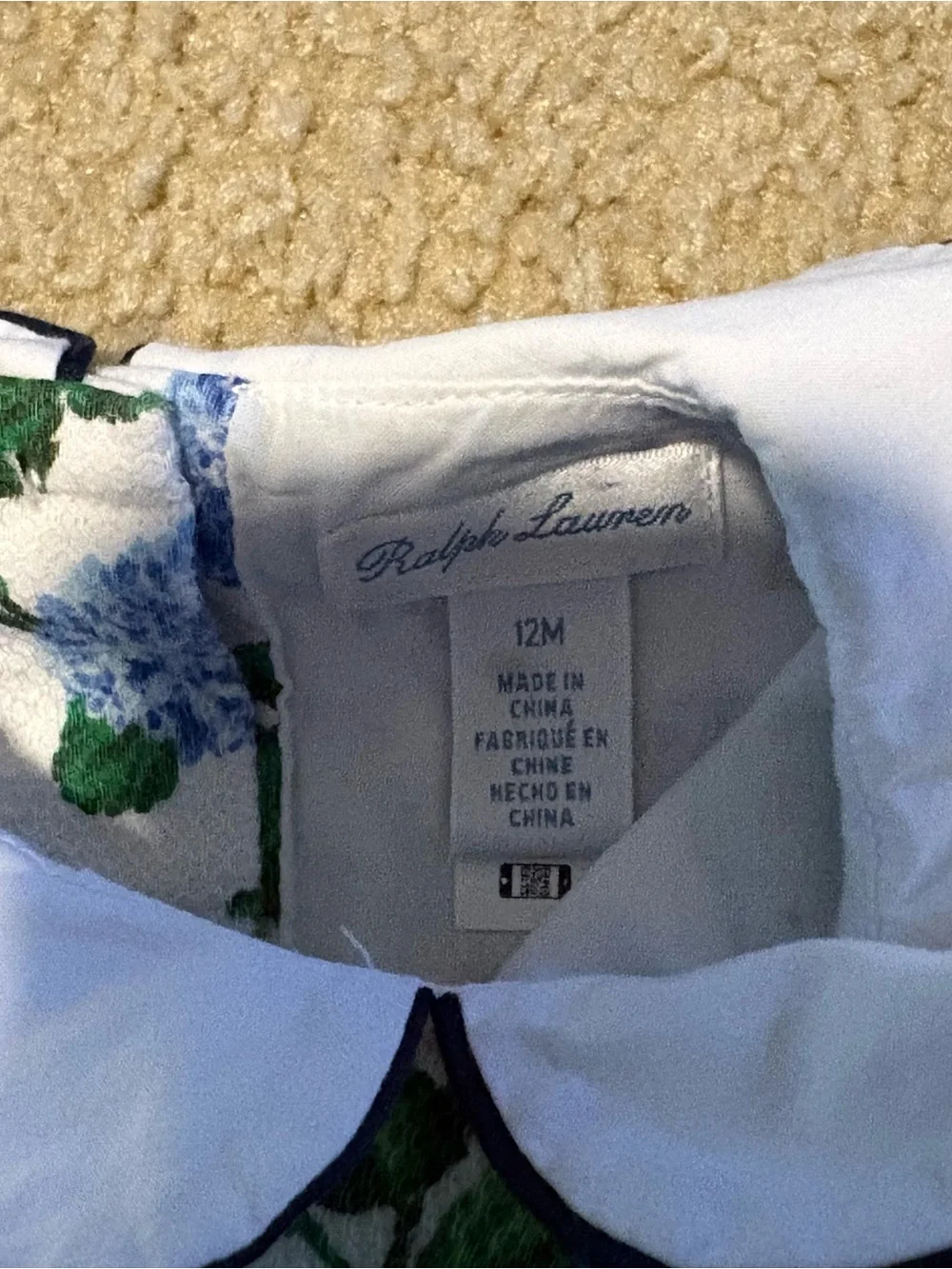 Ralph Lauren White Baby Dress and Blooming Blue Floral Romper